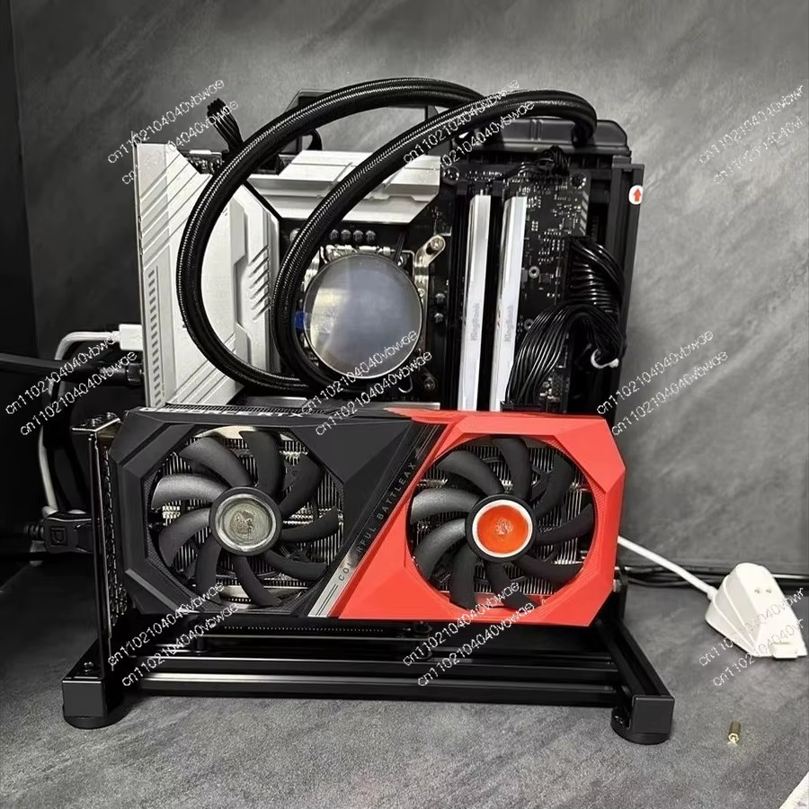 DIY Open Frame PC Gehäuse aus Aluminiumlegierung für Mini-ITX Motherboards in Schwarz - Bild 2