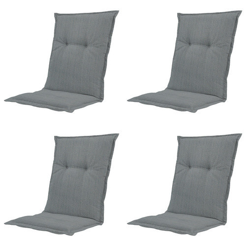 Madison Auflage Basic 4er-Set grau, rechteckig, UV-beständig und atmungsaktiv - Bild 2