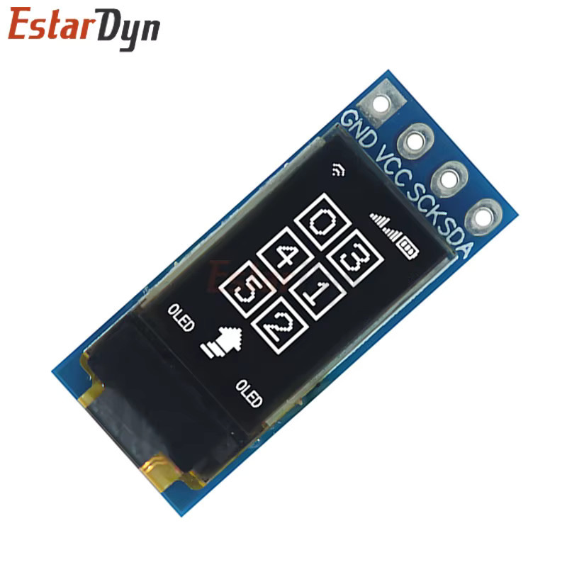 Estardyn CH1115 OLED-Display-Modul 0,5 Zoll Weiß 48x88 IIC Vertikaler Bildschirm für Mini-Projekte - Bild 2