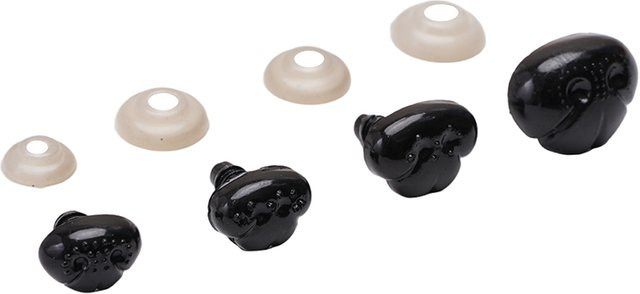 Beadia Hund Nase, Zubehör, schwarz, Kunststoff, 10–30 Paare/Packung - Bild 1