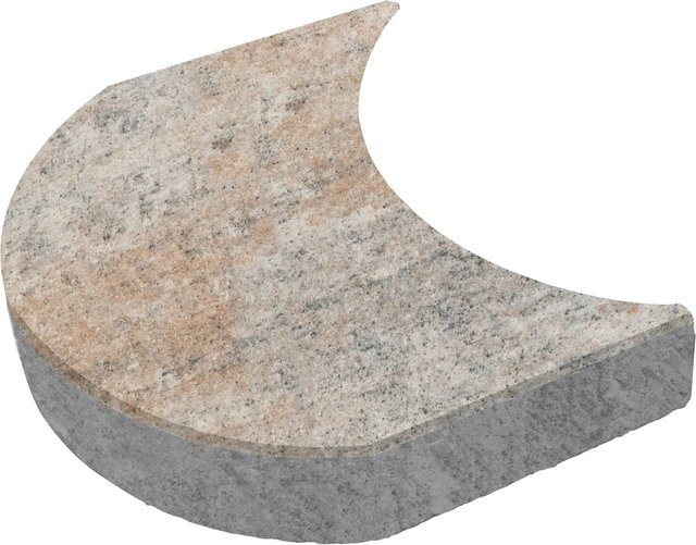 Diephaus Randstein für Mähroboter aus Muschelkalk, B/H/T: 24 x 15 x 4 cm - Bild 1