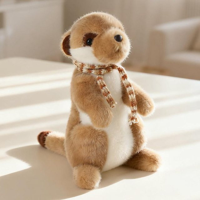 Yiran toy Erdmännchen Plüschtier, mit Schal, 22cm - Bild 1