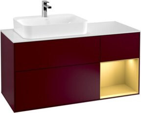 V&B Waschtischunterschrank Finion mit LED-Wandbeleuchtung, Breite: 120 cm - Bild 1