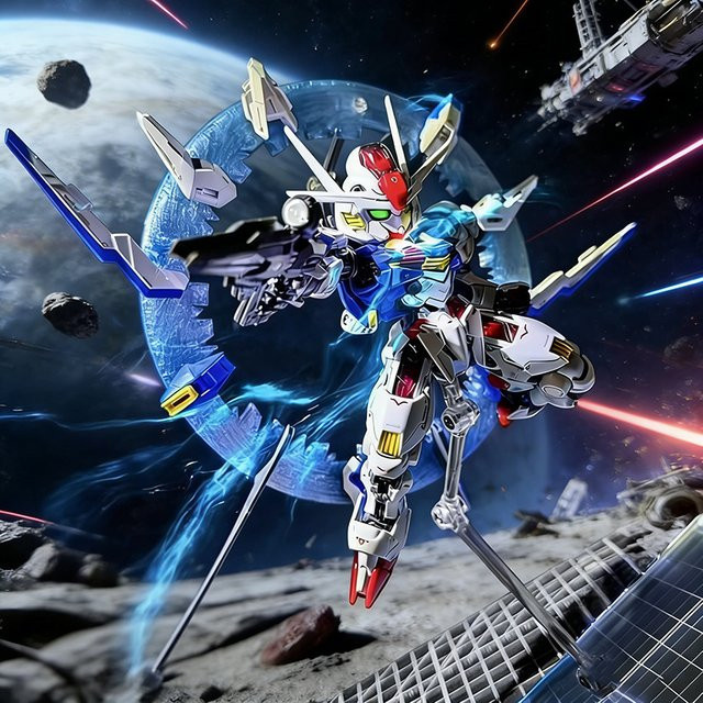 Bandai MGSD XVX-016 Aerial, Modellbausatz, Mecha-Actionfigur, Kunststoff - Bild 1