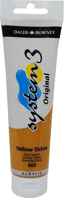 Daler-Rowney System 3 Ölfarbe Yellow Ochre 150 ml - Bild 1