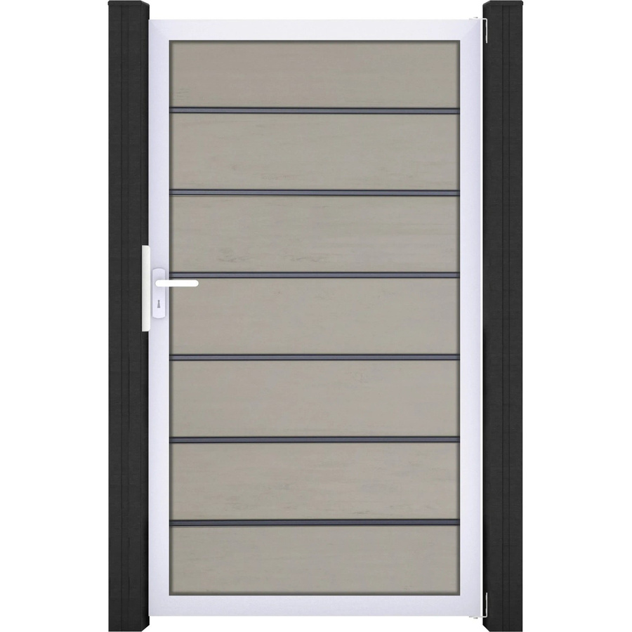 GroJaSolid Grande Premium Tor Bi-Color Sand in Sandfarbe, B/H: 100 x 180 cm - Bild 2