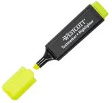 Westcott Textmarker mit Keilspitze in Gelb und Schwarz - Bild 1