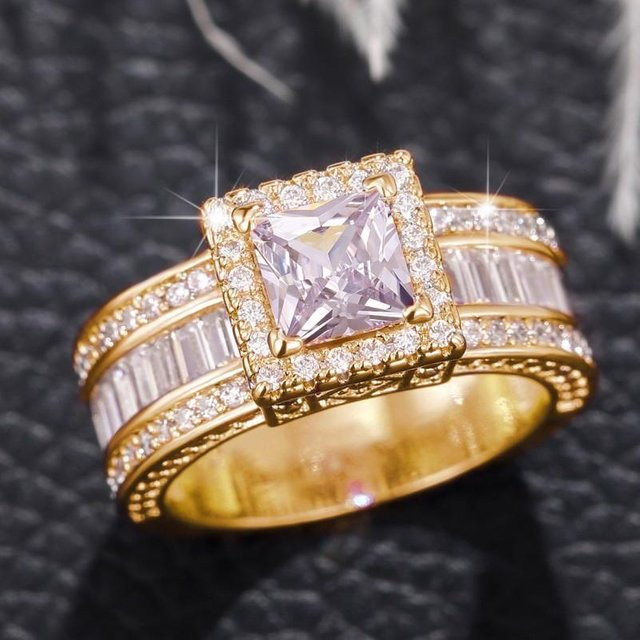 Huitan Ring, Zirkonia, Weiß, Damen - Bild 1