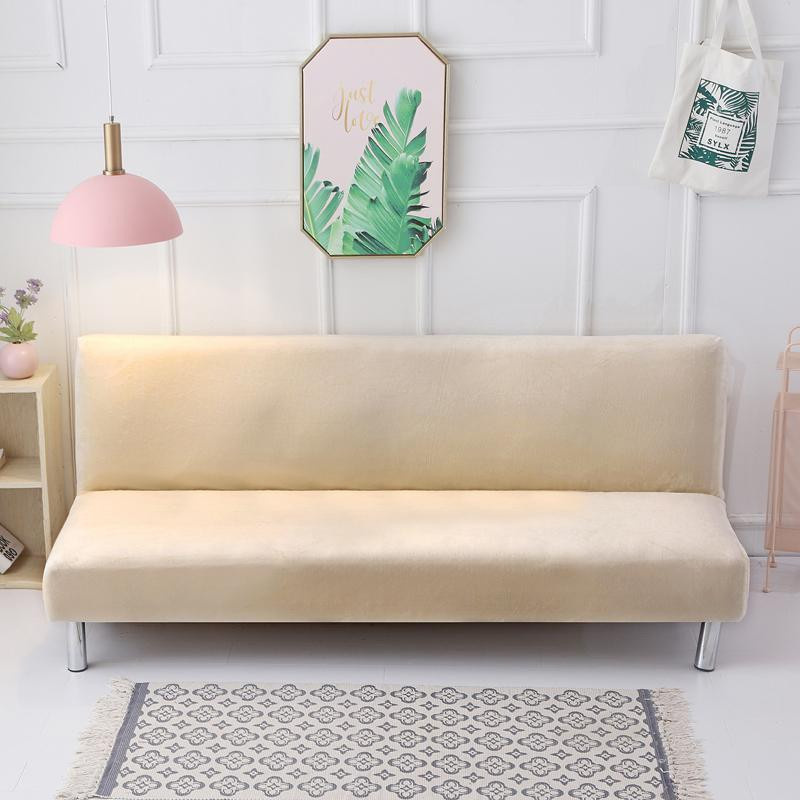 YZFZP Plüsch Sofa-Bett-Abdeckung aus Samt in Weinrot mit 2 Kissenbezügen (45 x 45 cm) - Bild 1