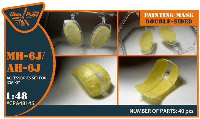 ICM MH-6/AH-6J Double-sided painting mask, Zubehör, 1:48 - Bild 1