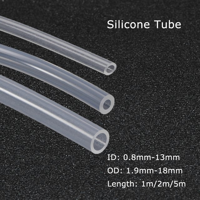 UXCELL Silikonschlauch transparent, flexibler Schlauch für Aquarium und Garten, Innendurchmesser: 0,8–13 mm - Bild 1
