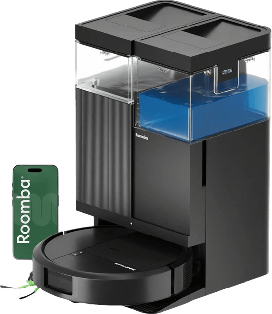 iRobot Roomba Combo Plus 515 Saugroboter in Black mit App-Steuerung und Selbstreinigungsstation - Bild 1