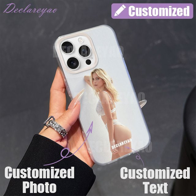 Transparente TPU Schutzhülle für Apple iPhone mit DIY-Anpassungsmöglichkeit, Mattes Design - Bild 1