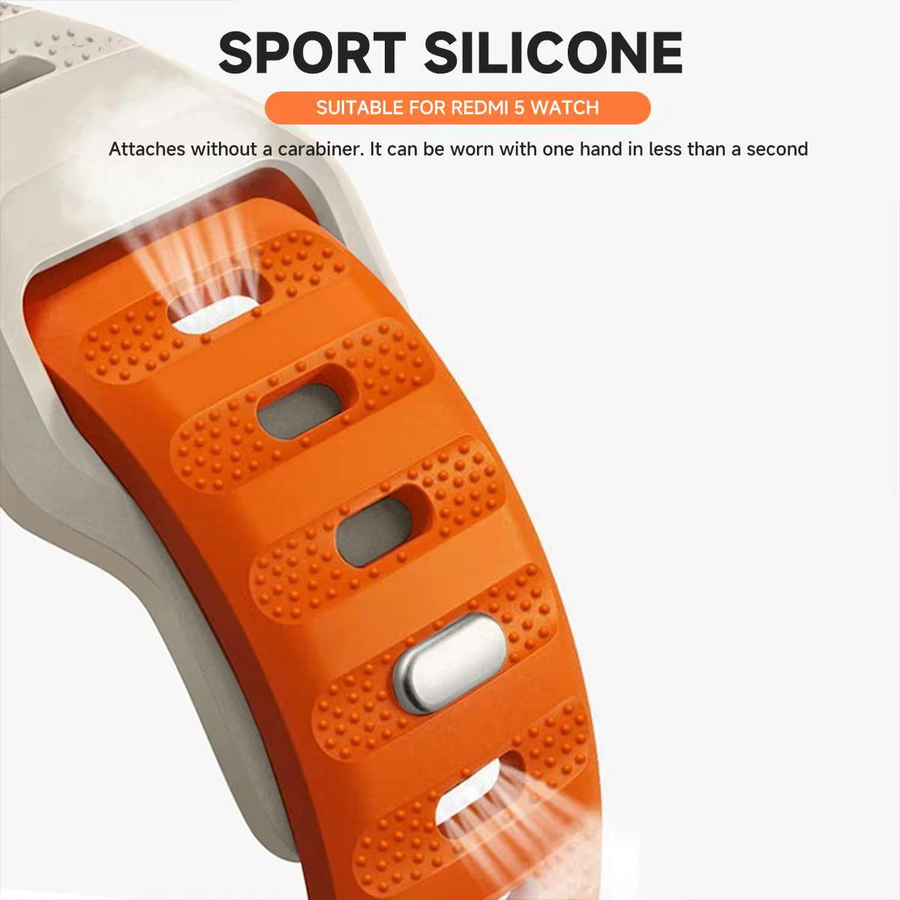 Xiaomi Uhrenarmband Silikon, PC-Schutzhülle, Weiß, Unisex - Bild 2