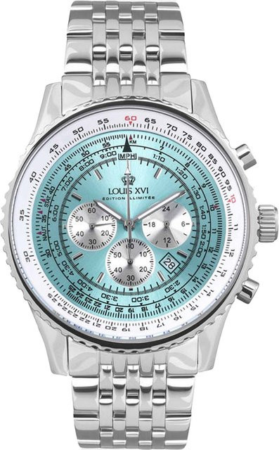 Louis XVI Chronograph, Edelstahl, Quarz, 48 mm, Herren - Bild 1