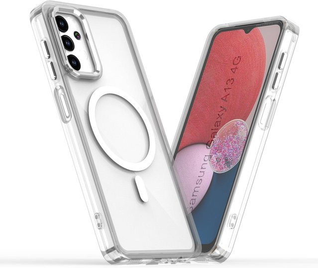 Magnetische transparente Handyhülle für Samsung Galaxy A13 4G/5G und Galaxy A04/A04S, MagSafe kompatibel, stoßfeste Schutzhülle aus PC und TPU von just case - Bild 1
