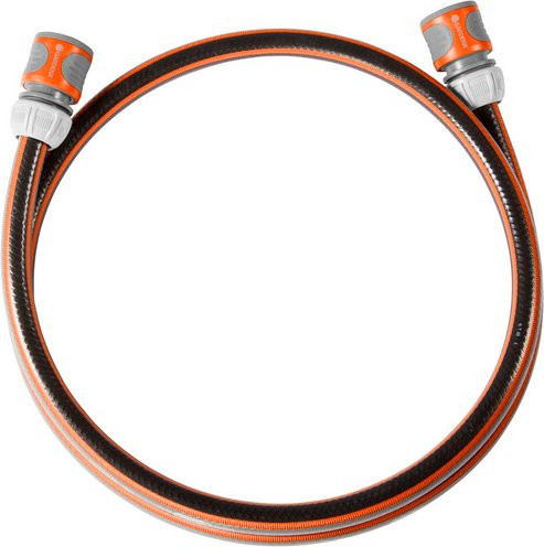 Gardena Anschlussgarnitur Comfort FLEX Komplett-Set mit Schlauch und Hahnverbinder, 13 mm (1/2 Zoll), schwarz/orange/bunt, Länge: 150 cm - Bild 1
