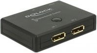 Delock DisplayPort 2.0 Umschalter bidirektional 4K UHD Schwarz - Bild 1