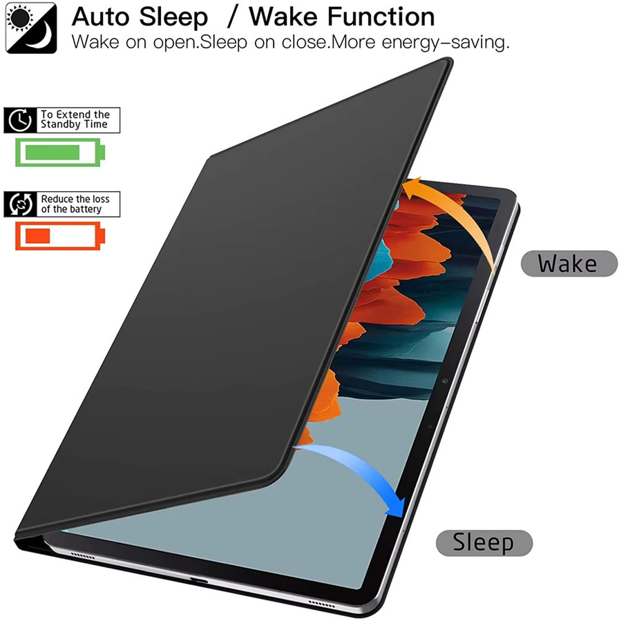 Samsung Galaxy Tab S9 FE und S10 Serie Magnetische Schutzhülle mit Stifthalter und Auto Sleep Wake Funktion in Grün - Bild 5