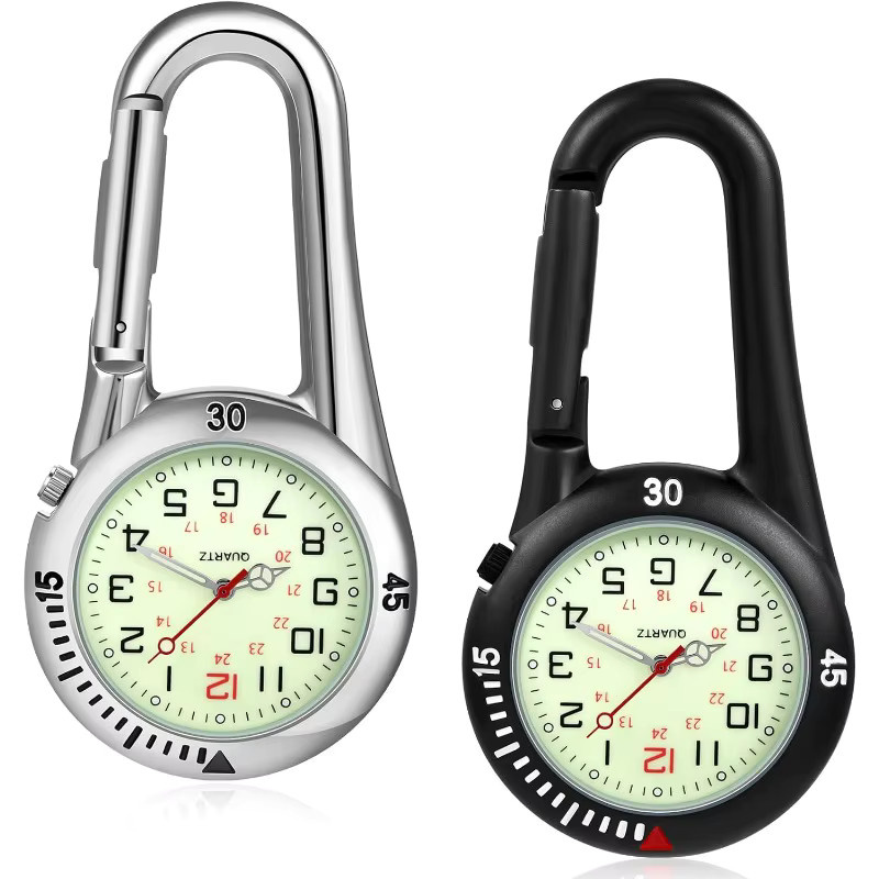 TINUORA Taschenuhr, Edelstahl, Silber, Vintage, Unisex - Bild 2
