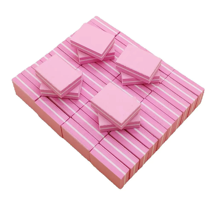 JEARLYU Mini-Schwamm Nagelfeile Buffer, Rosa, 15/30/50 Stück, Unisex - Bild 2