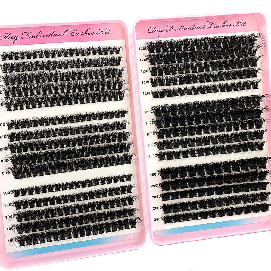 UMIRYAO Wimpernbuch, 500 Stück, Wispy-Wimpern, 10–18 mm, Unisex - Bild 5