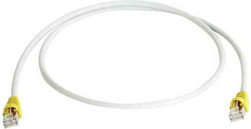 Telegärtner RJ45 Netzwerk Anschlusskabel CAT 6a S/FTP gekreuzt Grau Länge: 0,50 m - Bild 1