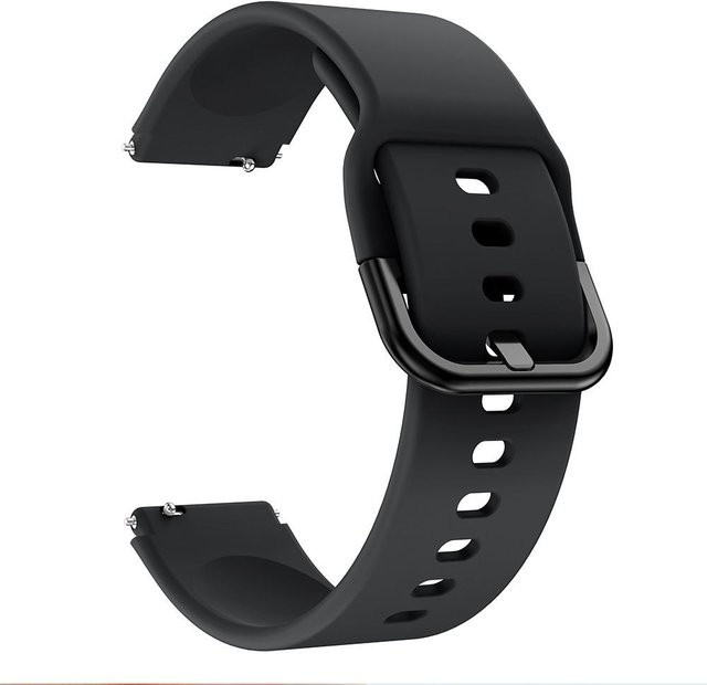Uhrenarmband Silikon, Schwarz, Unisex - Bild 1