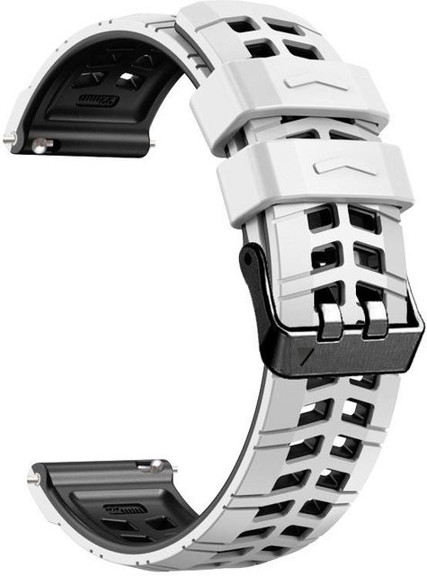MY-CASE Uhrenarmband Silikon, Weiß, 22mm, Unisex - Bild 1