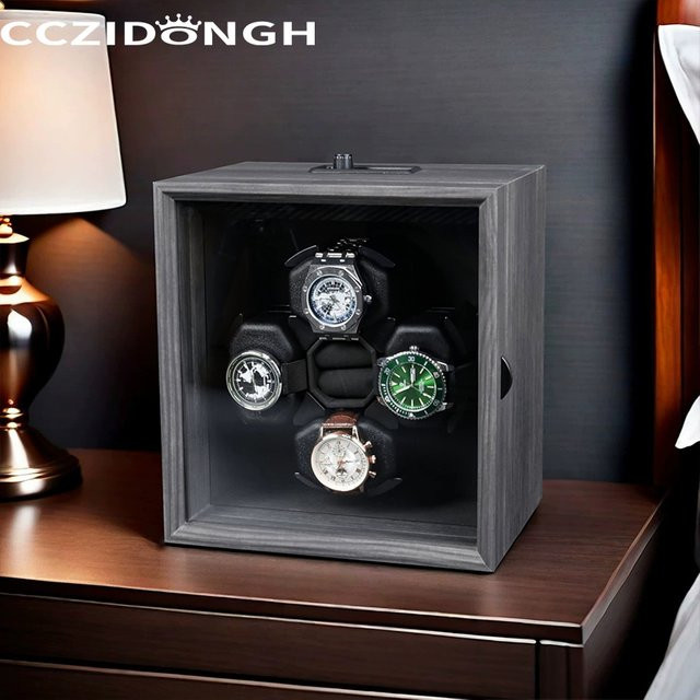 CCZIDONGH Uhrenbeweger für Automatikuhren, 4+0, Schwarz, Unisex - Bild 1