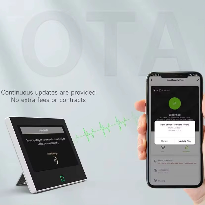 Staniot 7 Zoll Smart Alarm Panel WiFi Tuya Haussicherheitssystem mit 4G Fernbedienung und App-Steuerung - Bild 5
