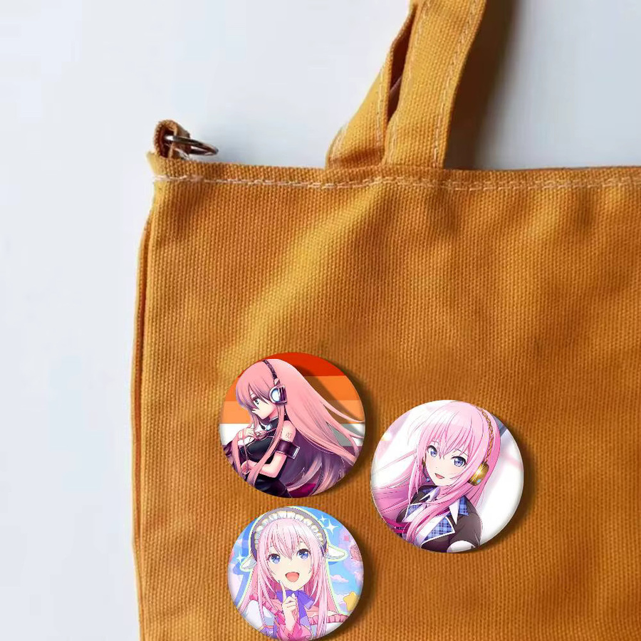 Bilibili Abzeichen-Brosche, Megurine Luka, Emaille, Unisex - Bild 5
