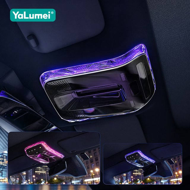 YaLumei Kristall-Atmosphärenrahmen für die vordere Dachleseleuchte von Mercedes Benz C/GLC/E Klasse W206 X254 W214 CLE SL R232 AMG GT EQE EQS - Bild 1