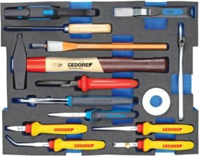 Gedore Elektriker Sortiment 1100 CT2-02, 15-teilig in 2/2 L-BOXX 136 Modul, multicolor - Bild 1
