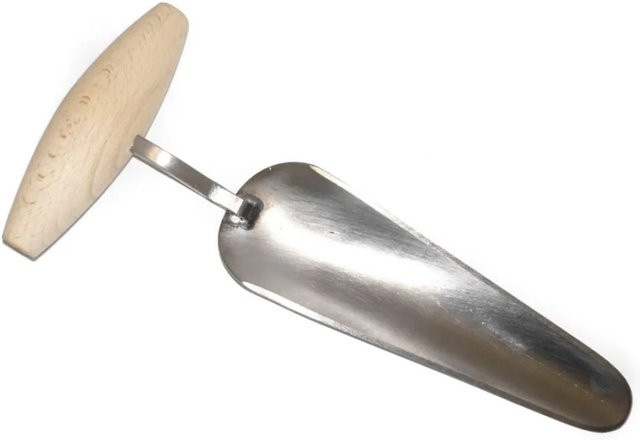 HolzFee Krautstecher und Strunkstecher aus Edelstahl, beidseitig scharf, Farbe: Silber - Bild 1