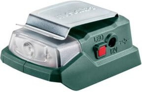 Metabo PowerMaxx PA 12 LED-USB Akku-Power-Adapter mit 12 V Anschluss, 5 V USB-A und USB-C sowie LED-Licht - Bild 1