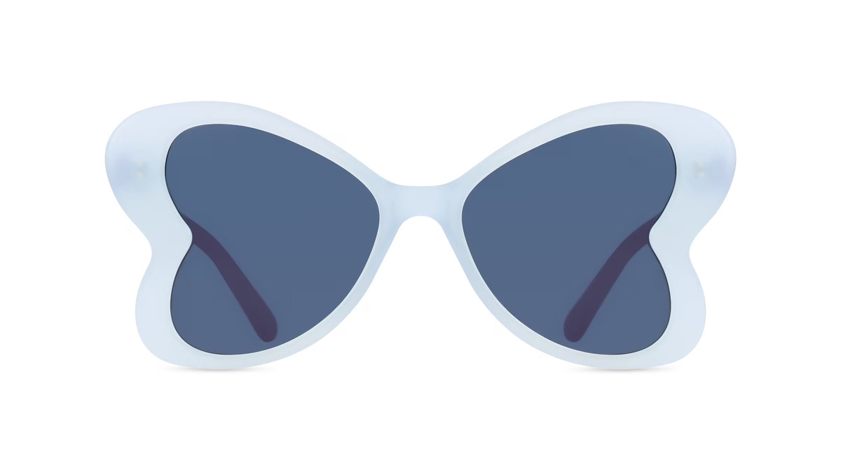 Stella McCartney SC4063IK Kinder-Sonnenbrille, Vollrand, Butterfly, Acetat, blau - Bild 1