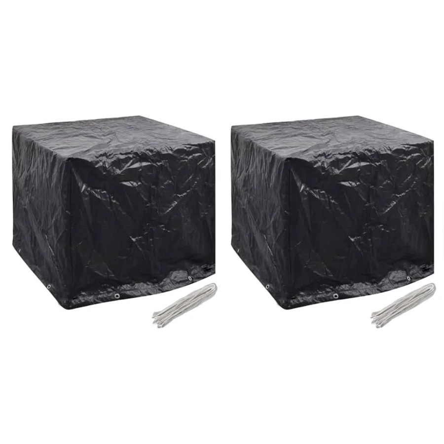 vidaXL Wassertank-Abdeckungen 2er-Set mit 8 Ösen, B/T/H: 116 x 100 x 120 cm - Bild 2