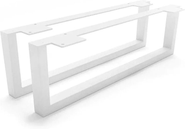 HEVVA Möbelfüße GRAZ 2er Set Weiß, Höhe: 15 cm, Tiefe: 50 cm - Bild 1
