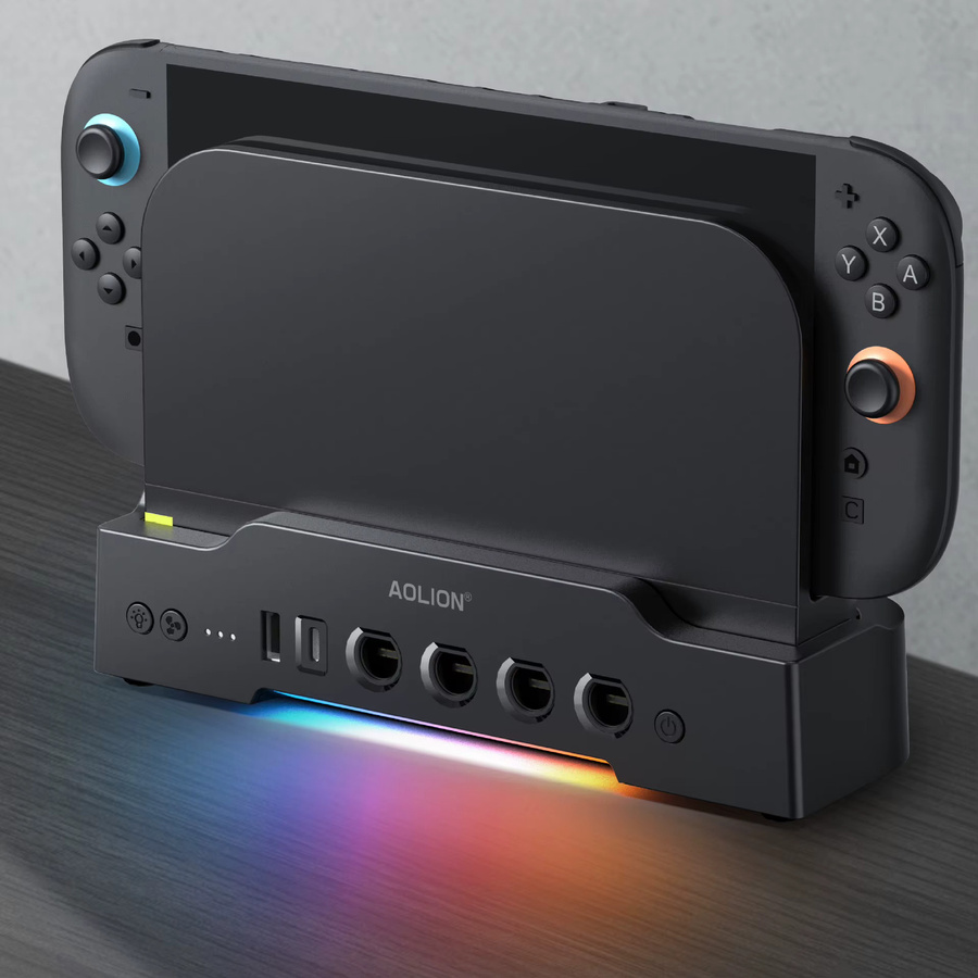 aolion Kühlbasis NGC HUB Wandmontierte Halterung für Nintendo Switch in Schwarz - Bild 3