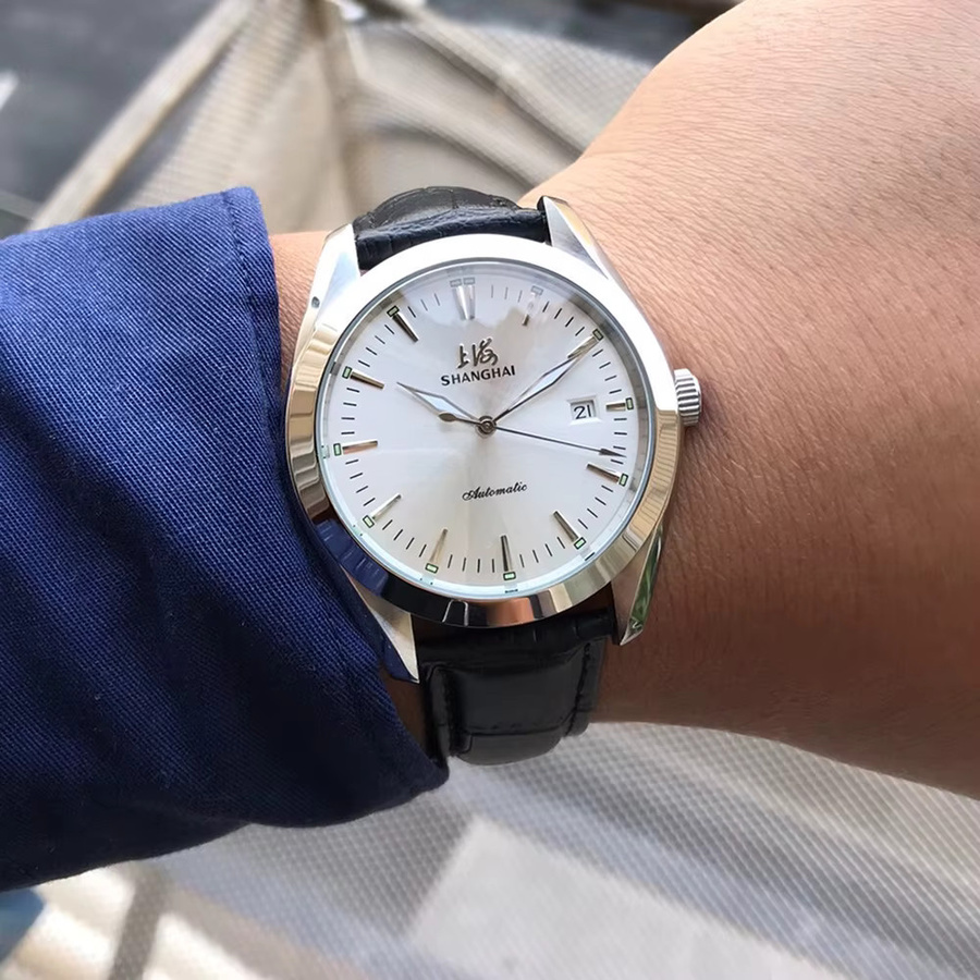 KEAOIRUS Armbanduhr Automatik, Edelstahl, 40 mm, Leder, Schwarz, Herren - Bild 3