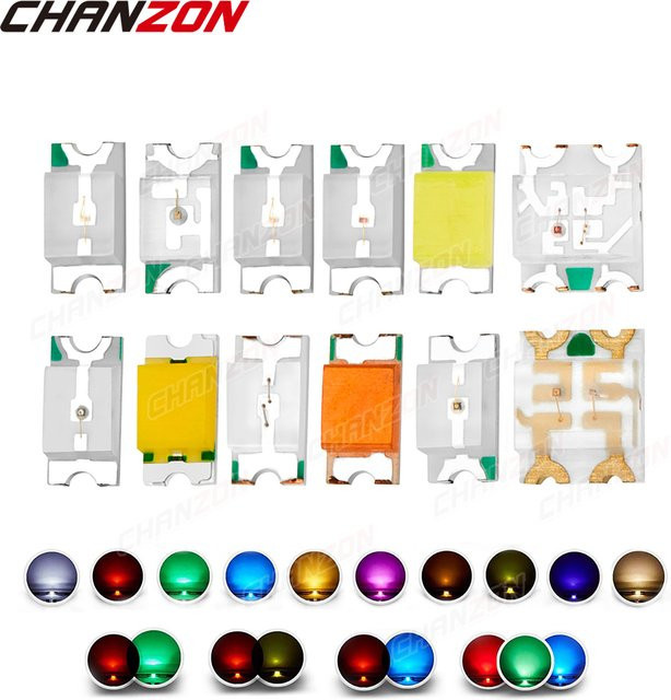 CHANZON 1206 3216 SMD LED-Diodenchip RGB Multicolour Set - Bild 1