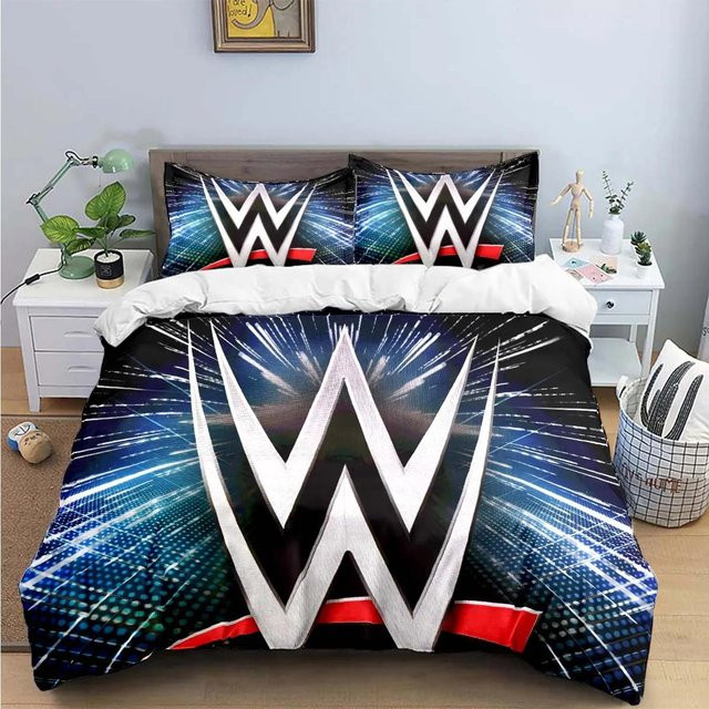 Wrestling 3D-gedrucktes Bettwäscheset aus Polyester, Mehrfarbig, B/H: 140 x 210 cm - Bild 1