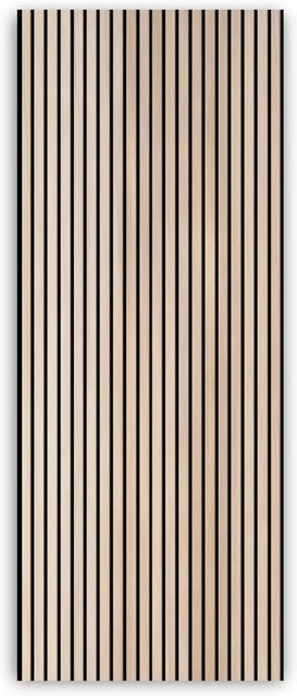 Walllux Duschrückwand Holzoptik Streifen in Braun aus Alu-Verbund, B: 100 cm, H: 255 cm, Dicke: 3 mm - Bild 1