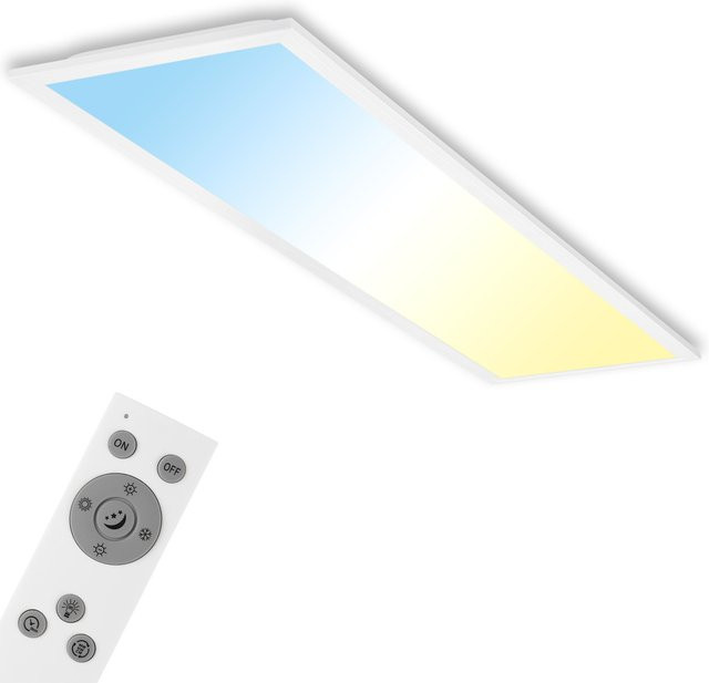 BRILONER LED Decken-Panel in Weiß mit dimmbarer Farbtemperatursteuerung und Fernbedienung - Bild 1