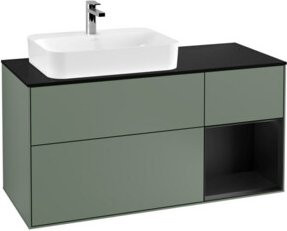 V&B Waschtischunterschrank Finion in Platinbraun Matt Lack, Breite: 120 cm, Tiefe: 50,1 cm, Höhe: 50,1 cm - Bild 1