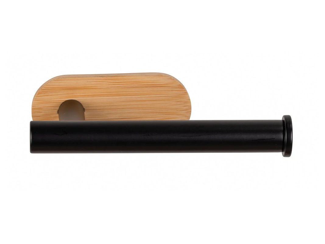 WENKO Turbo-Loc Orea Bamboo Toilettenpapierhalter in Schwarz - Bild 2