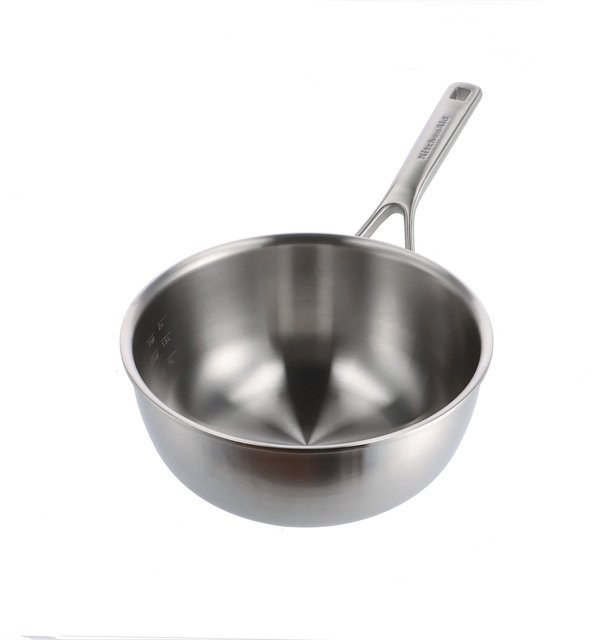 KitchenAid Chef's Pfanne Kasserolle aus Edelstahl in Silber, Durchmesser: 22 cm, Volumen: 3,1 l - Bild 1