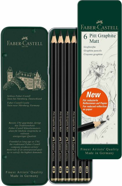 Faber Castell Pitt Graphite Matt Bleistifte für Profis in Grau und Schwarz - Bild 1