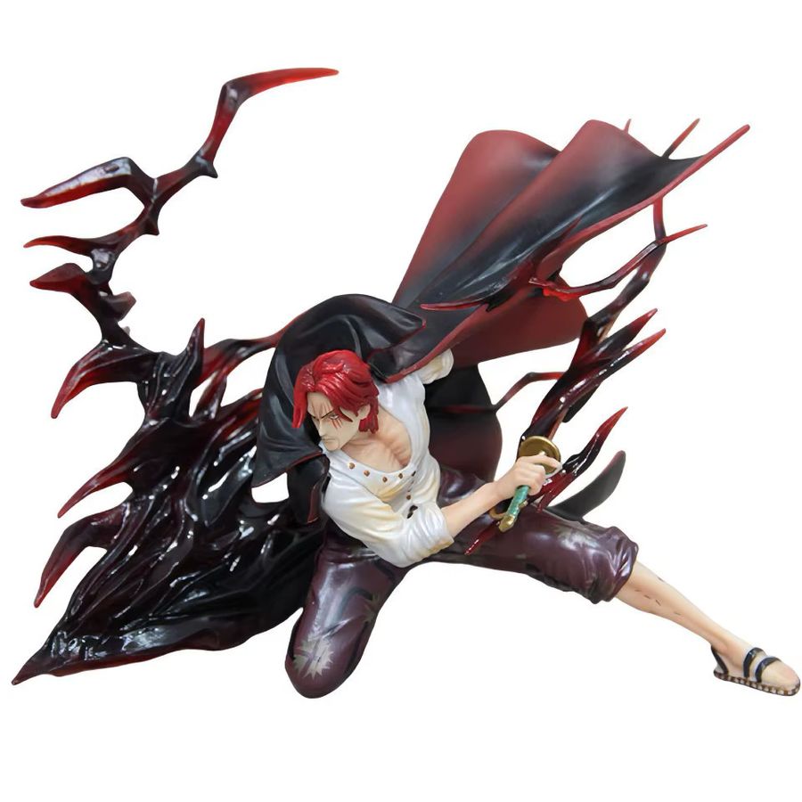 Bandai One Piece Anime-Figur Shanks Modell aus PVC in Rot - Bild 4